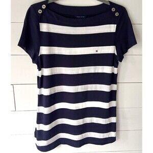 Tommy Hilfiger Nautical Shirt Stripes Prep Classic Coastal, Old Money, fisherman